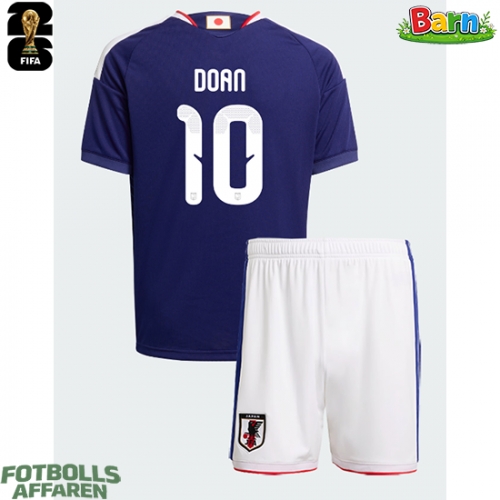 Japan Ritsu Doan #10 Hemmaställ Barn VM 2026 Kortärmad (+ Korta byxor)